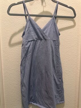 Brandy Melville Light Blue Printed Tank Dress